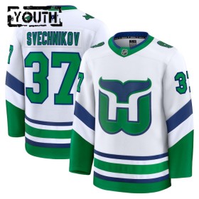 Lasten NHL Carolina Hurricanes Pelipaita Fanatics Premium Andrei Svechnikov Alternate 2024-25 Valkoinen